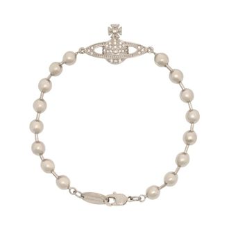 Vivienne Westwood Bracelets, female, Gray, Size: ONE SIZE Thames Mini Bas Relief Bracelet
