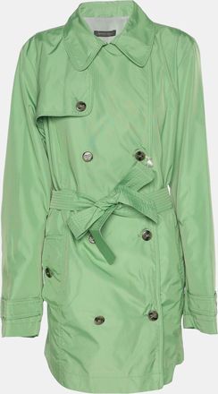 Marina Rinaldi Green Nylon Belted Jacket
