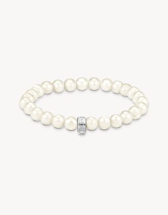 Thomas Sabo Bracciale argentato e bianco-Argento