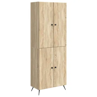 vidaXL Juego De Armarios 2 Uds. Roble Sonoma Madera De Ingenier&iacute;a Vidaxl