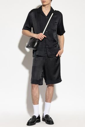 Emporio Armani Paisley Pattern Shorts, Mens, Black