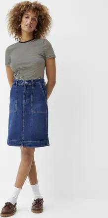 Part Two Womens Tammie utilitarian denim skirt