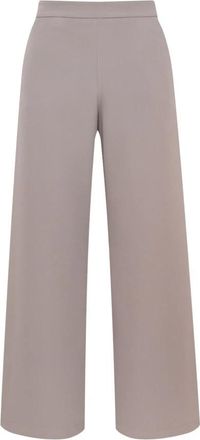 Maliparmi Sleek Matte Broeken - Dames - Wijde Broeken - Grijs - L - Polyester - Broeken