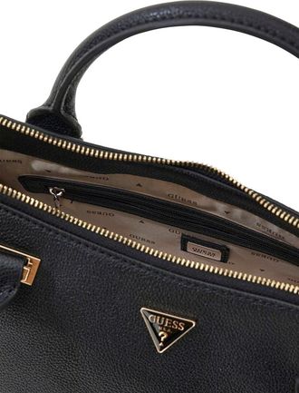Guess Womens Satchel Bag Black Polyurethane - Satchel-Bags