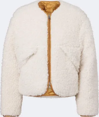Moncler Mallero reversible teddy down jacket