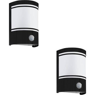 Loops 2 PACK Stylish Black Wall Light for Indoor Home Decor - Model 99566