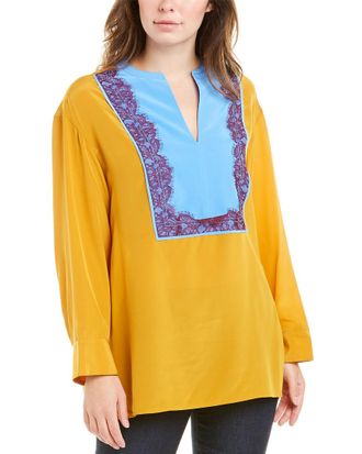 Tory Burch Lace Silk Tunic