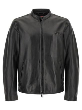 Diesel Black Mandarin Collar Jacket