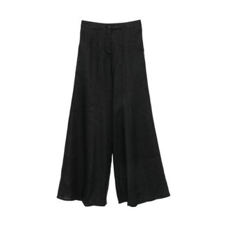 Semicouture Wide Trousers - female - Semicouture - Wide Trousers - Black - M - Trousers