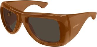Saint Laurent SL 902 Howl Zonnebril - unisex - Zonnebrillen - Bruin - 63 MM - Nylon - Accessoires