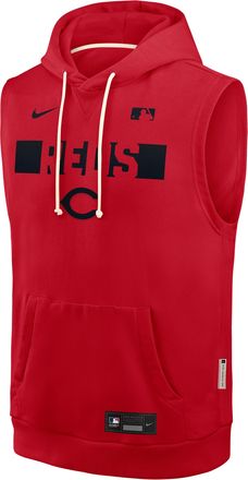 Nike Cincinnati Reds Authentic Collection Standard Issue Nike Mens Dri-FIT MLB Sleeveless Pullover Hoodie in Red | 03B462QRED-4T2