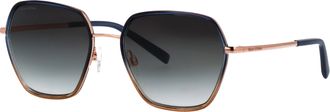 Marc O'Polo Sonnenbrille MARC OPOLO Modell 505122, Damen, blau verlauf, ros&eacute;gold, leicht gl&auml;nzend, leicht transparent, metallic, Sonnenbrillen Sonnenbrille, Form 