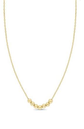 Bony Levy 14K Yellow Gold Beaded Pendant Necklace at Nordstrom Rack, Size 18