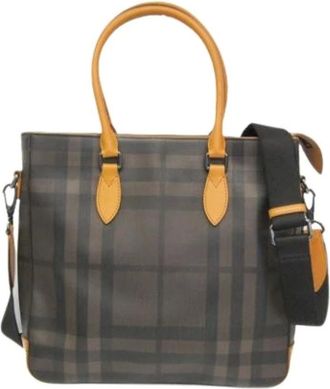 Burberry Pre-owned Tote Bags, male, Brown, Size: ONE SIZE Pre-owned Vintage Tote Bag