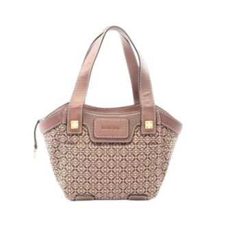 Loewe Pre-owned Handbags, female, Beige, Size: ONE SIZE Pre-owned Canvas and Leather Handbag