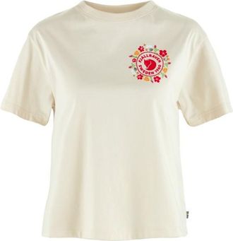Fj&auml;llr&auml;ven Fj&auml;llblomster Logo T-Shirt T-Shirt f&uuml;r Damen | beige