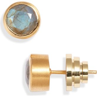 Dean Davidson Signature Midi Knockout Stud Earrings in Labradorite/gold at Nordstrom