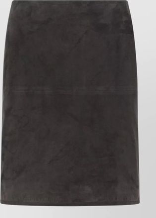 Loulou Studio leather straight skirt