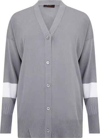 Moorer Crisalide Vest - Dames - Vesten - Grijs - XS - Katoen - Truien & Vesten