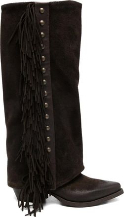 M&eacute;tisse Stivali con frange 55mm - Marrone