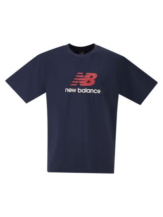 New Balance Baumwoll-T-Shirt mit Logo
