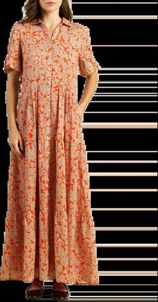 Trovata Martine Dress In Vermillion Vine