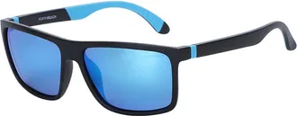 North Beach Rocky Polarized 70787 Mens Sunglasses Black Size 59