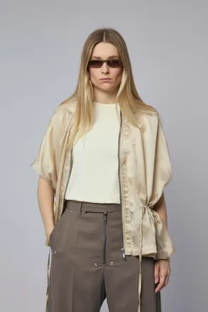 Rick Owens Woven Jacket - Sail Jkt Sand