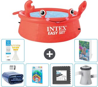 Intex Piscina Easy Set Redonda - Cangrejo - 183x51 Cm - 7-piezas S3