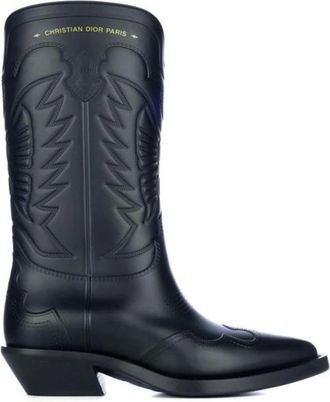 Dior Cowboy Boots, female, Black, Size: 9 US Black Ankle Boots for Women