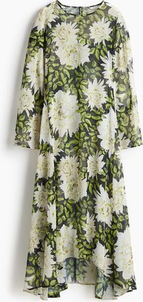 H&M Transparentes Maxikleid - Green