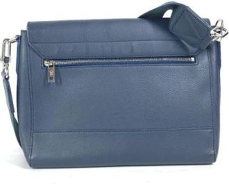 Louis Vuitton Pre-owned Vintage Crossbody Bag - Heren - Vintage Schoudertas - Blauw - ONE Size - Leer - Vintage