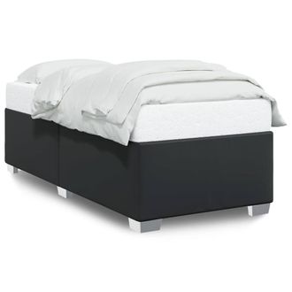 Berkfield Home Bed Frame without Mattress Black 90x190 cm Single Faux Leather