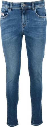 Diesel Katoenmix Stretch Jeans - Dames - Skinny Jeans - Blauw - W27 - Katoen - Jeans