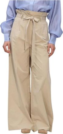Copenhagen Muse Broeken, Dames, Beige, M, Dames Broeken Cmgina-pants