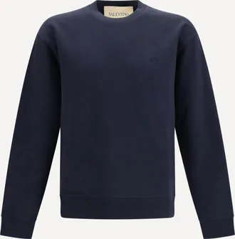 Valentino Felpa in cotone con logo VLogo Man XL