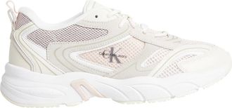 Calvin Klein Roze Klassieke Sneakers - Dames - Sneakers - Roze - 36 EU - Leer - Schoenen