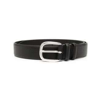 Orciani Belts, male, Black, Size: 95 CM Leather Belt