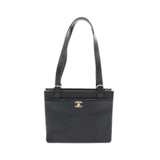 Chanel Pre-owned Caviar Leren Tote Bag - Dames - Pre-owned - Zwart - Maat: ONE Size Leer