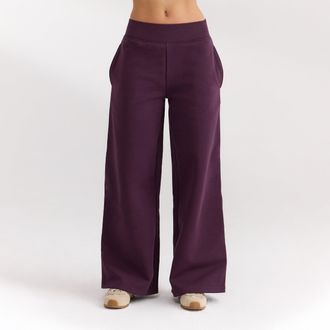 Lounge Joggingbroek met rechte pijpen - Kersenrood - XXL / Regular
