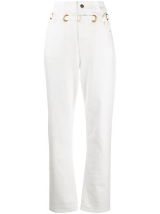 Philosophy di Lorenzo Serafini high-waisted belted trousers - White