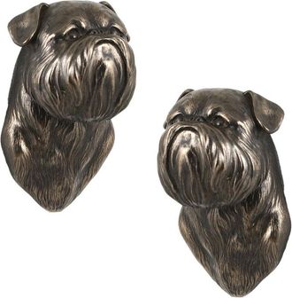 OEM Grif&oacute;n De Bruselas, Griffon Bruxellois: Estatuilla De Perro, Busto Colgante, Decoraci&oacute;n &Uacute;nica Para Amantes De Los Perros De Art-dog