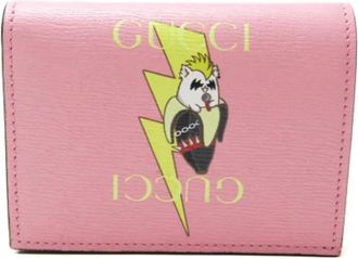 Gucci Pre-owned Wallets, female, Pink, Size: ONE SIZE Pre-owned Leather wallets
