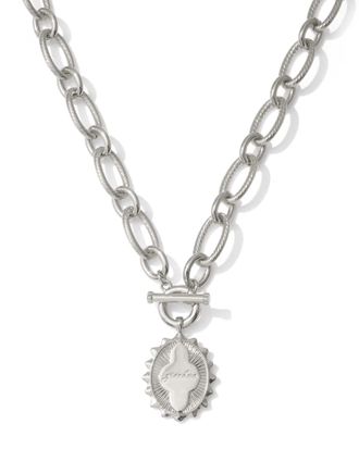 Kendra Scott Womens Grandma Link And Chain Necklace In Silver