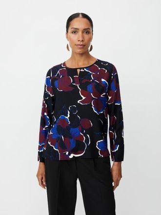 Masai Belsanu Round Neck Long Sleeve Blouse in Tawny Port at Nordstrom, Size Xx-Large