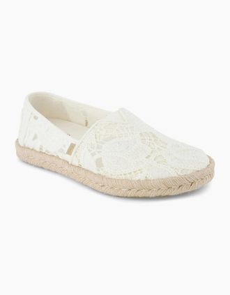 Toms Toms Womens Alpargata Rope 2.0 Womens Slip On Shoes - White - Size: 5
