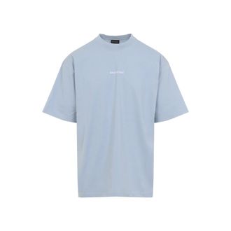 Balenciaga Light Blue Crew Neck T-Shirt