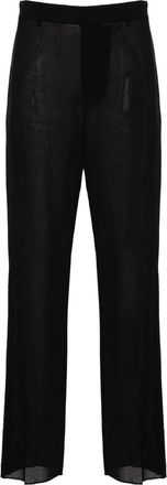 Blumarine virgin wool trousers - women - Virgin Wool/Cotton - 38 - Black