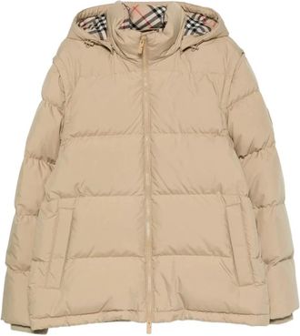 Burberry Heren, Jassen, Beige, Maat: XL Leer