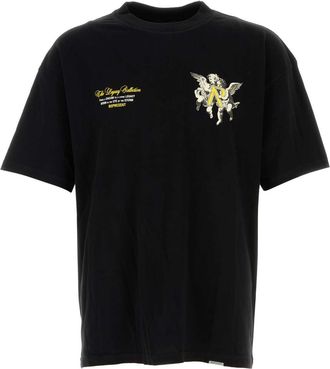 Represent Black Cotton Oversize Represent Legacy Cherubs T-shirt